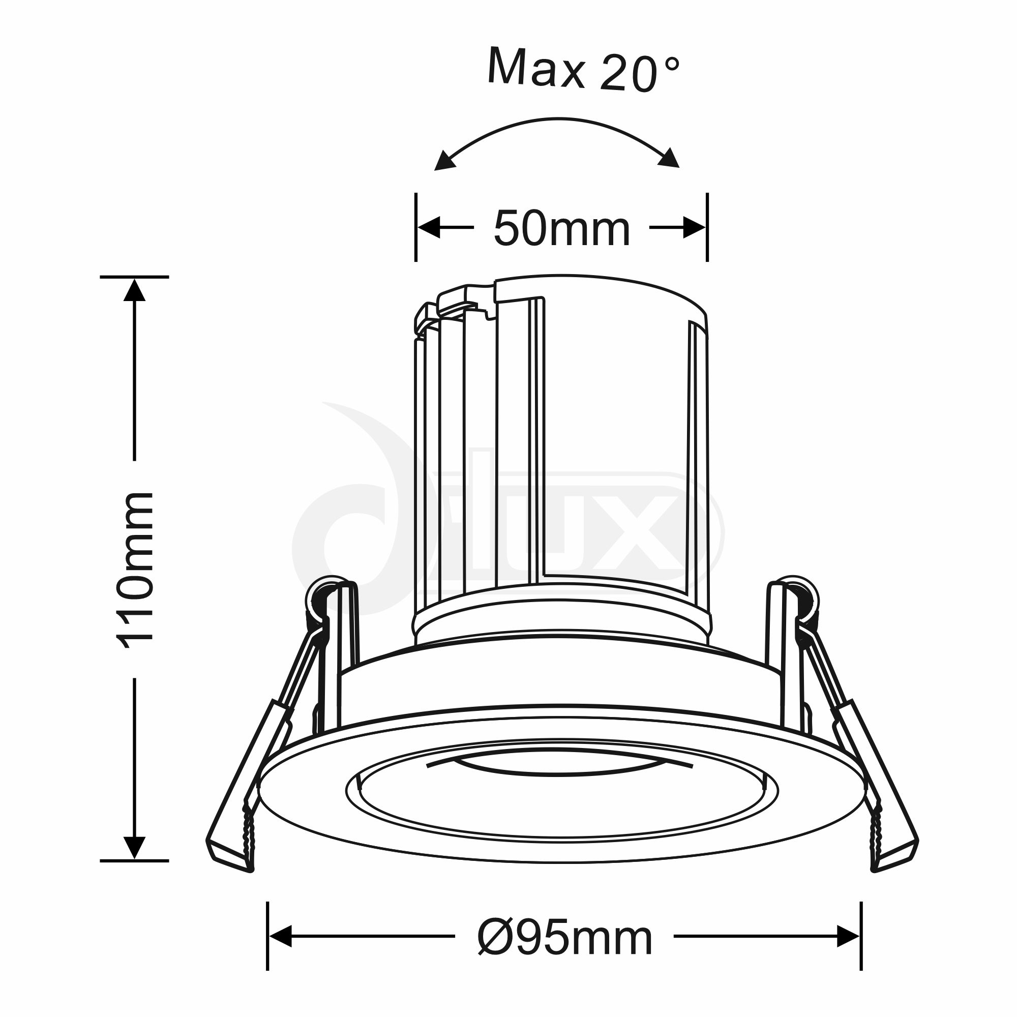 Bruve A 9 Recessed Ceiling Luminaires Dlux Round Recess Ceiling